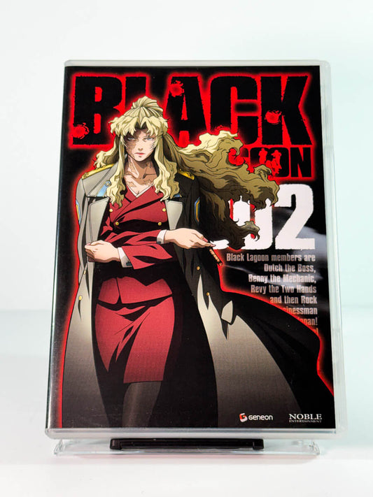 Forside av cover til anime-serien Black Lagoon Volume 2 på DVD hos Brukbar Film