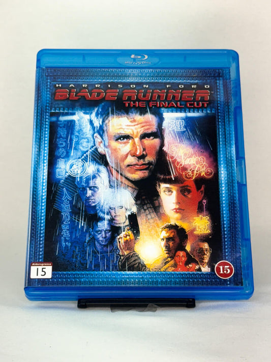 Forside av Blu-ray-cover til science fiction-klassikeren Blade Runner: The Final Cut – brukt Blu-ray hos Brukbar Film