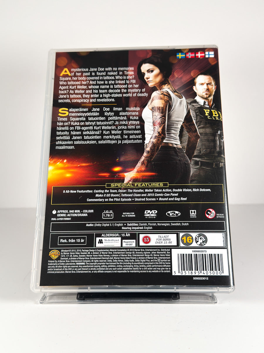 Bakside av cover til Blindspot – The Complete First Season på DVD