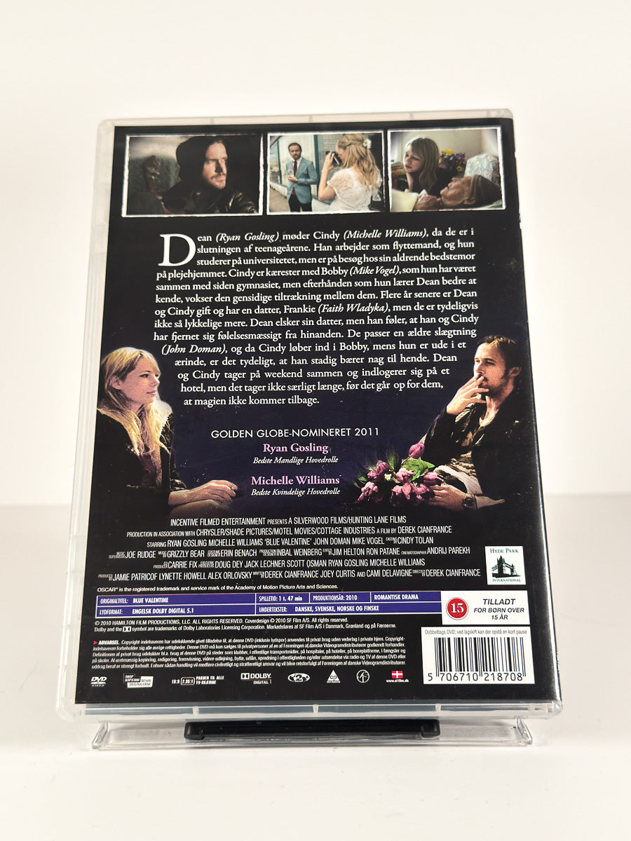 Bakside av cover til Blue Valentine på DVD