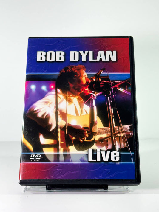 Forside av cover til bob dylan live, bruktfilm hos nettbutikken Brukbar Film