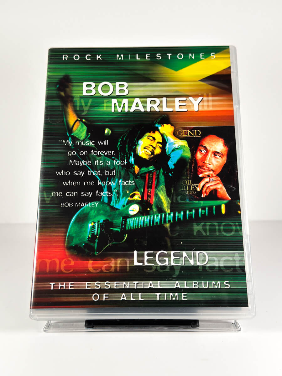 Forside av cover til Bob Marley – Legend: The Essential Albums of All Time på DVD