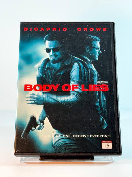 Forside av cover til body of lies, bruktfilm på DVD hos Brukbar Film