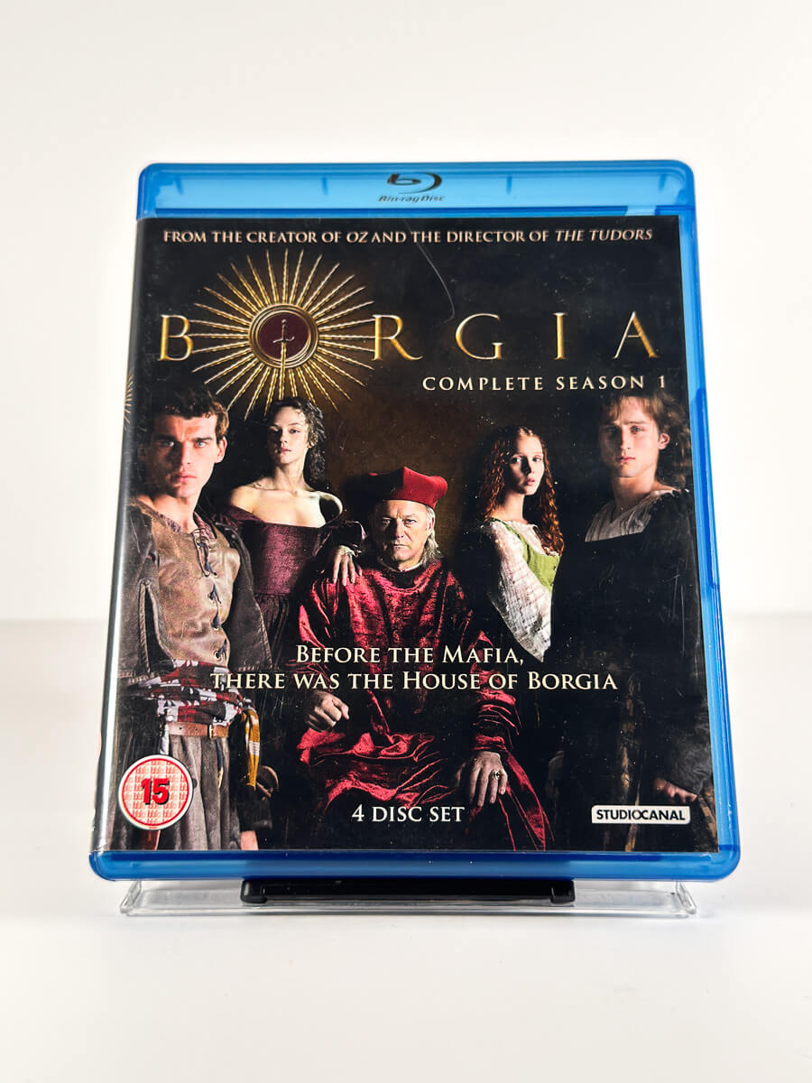 Forside av cover til Borgia – Complete Season 1 på Blu-ray