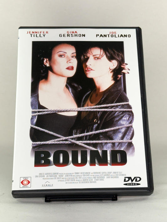 DVD-forside til filmen Bound
Originalt cover brukt for produktbilde i nettbutikken Brukbar Film
