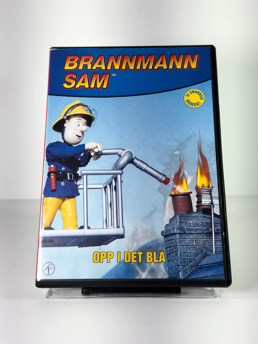 Forside av cover til Brannmann Sam – Opp i det blå på DVD