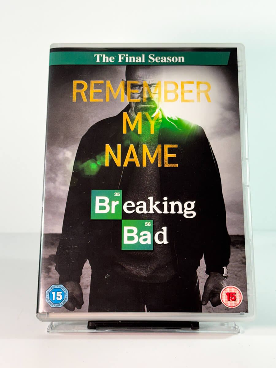 Forside av cover til Breaking Bad – The Final Season, brukt DVD hos Brukbar Film