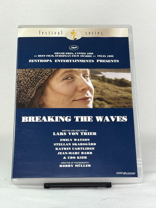 DVD-cover-forside til filmen Breaking the Waves – Brukt DVD fra nettbutikken Brukbar Film