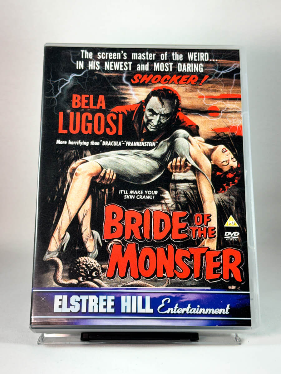 Forside av cover til Bride of the Monster, bruktfilm på DVD hos Brukbar Film