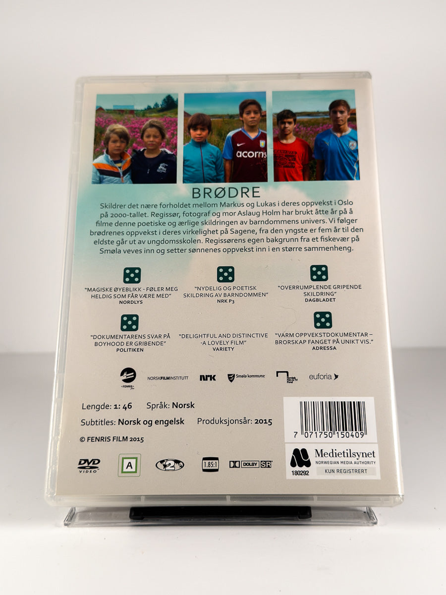 Bakside av cover til Brødre på DVD