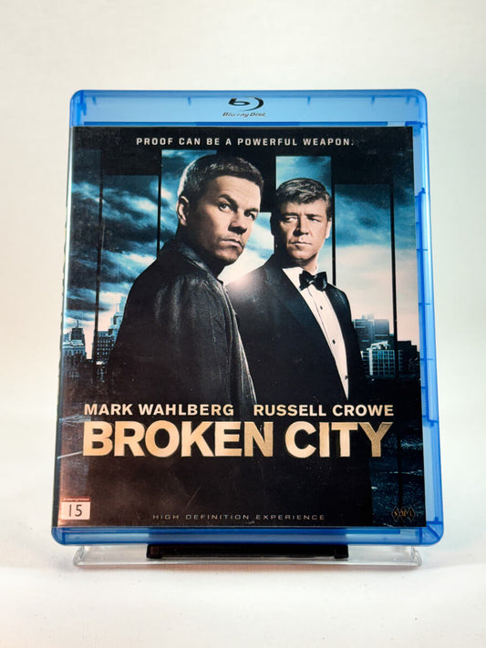 Forside av cover til Broken City, brukt Blu-ray hos Brukbar Film