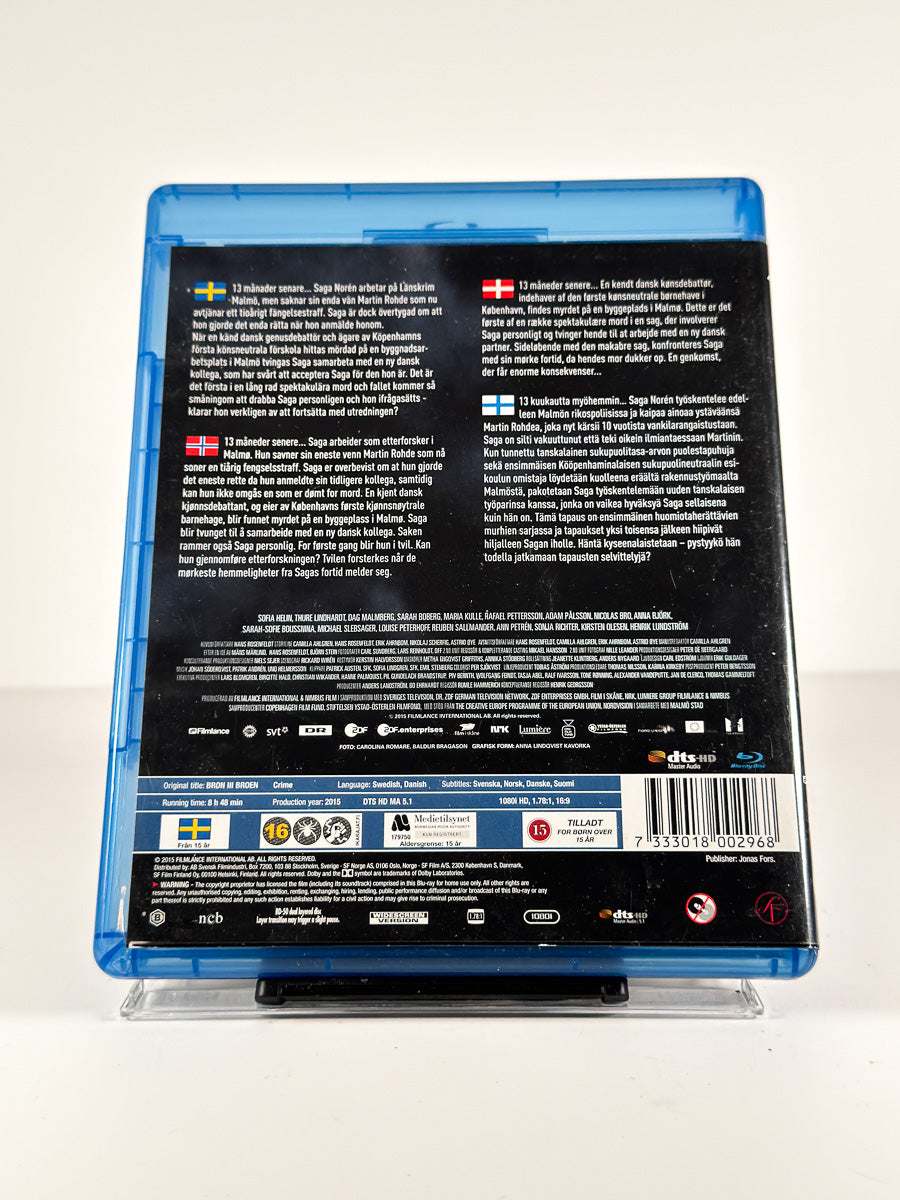 Bakside av cover til Broen – Season 3 på Blu-ray