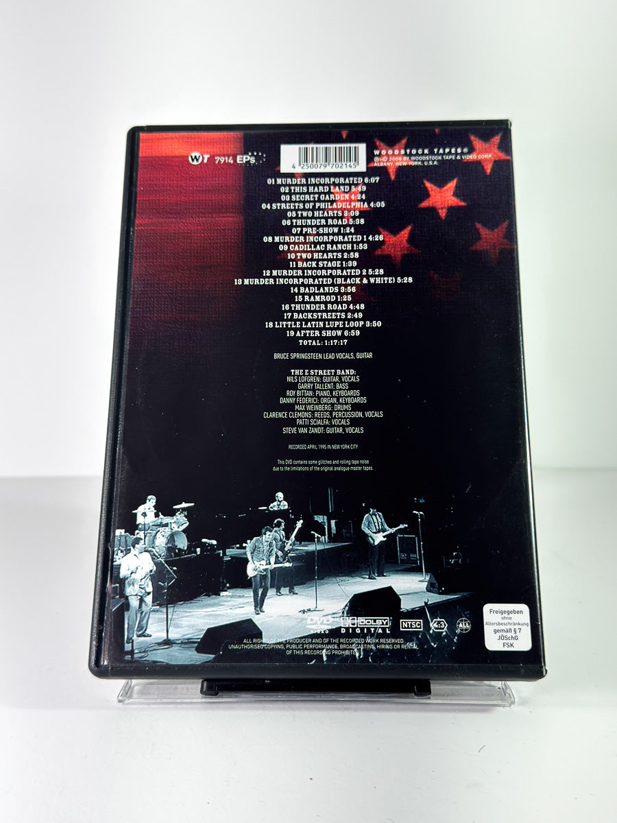 Bakside av cover til Bruce Springsteen & The E Street Band: Thunder Road på DVD