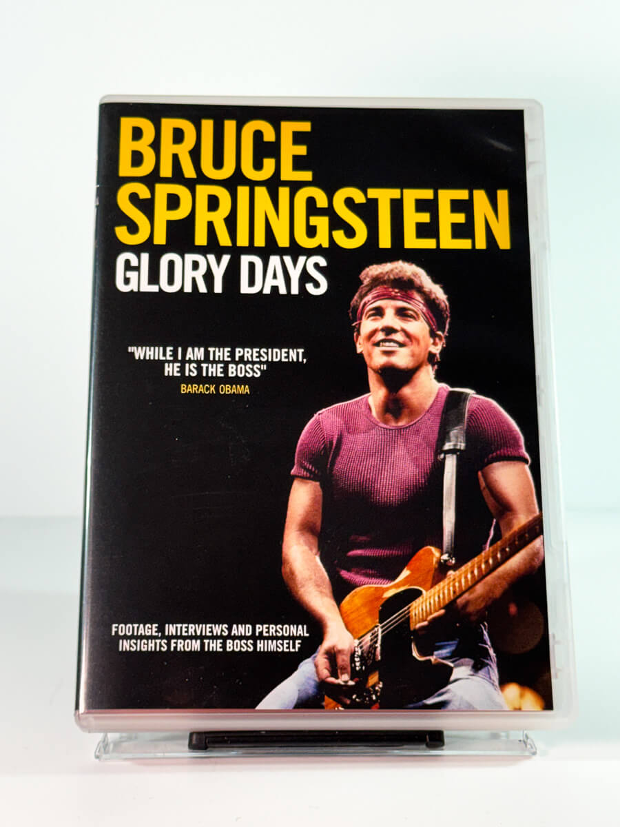 Forside av cover til Bruce Springsteen: Glory Days, bruktfilm på DVD hos Brukbar Film