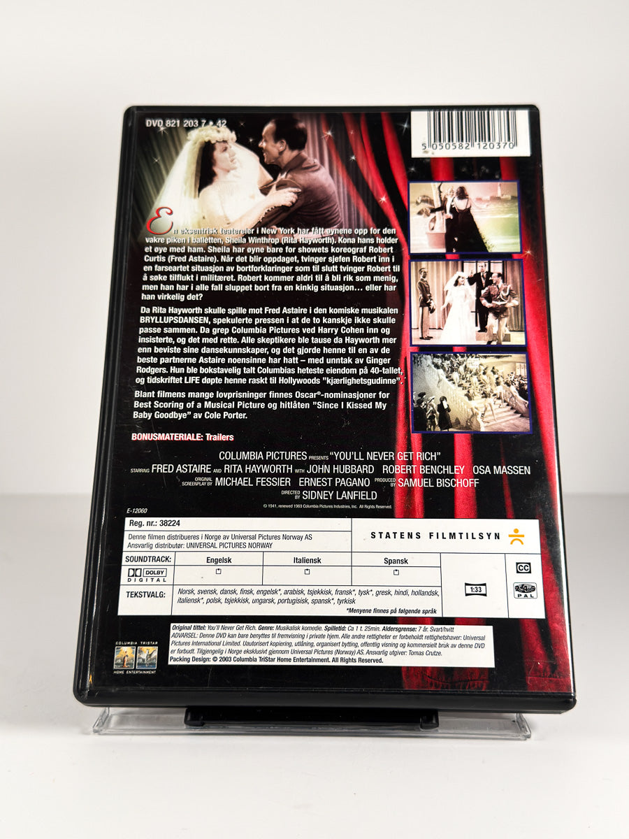 Bakside av cover til Bryllupsdansen på DVD