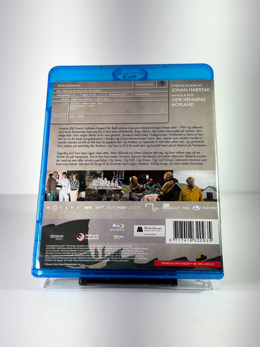 Bakside av cover til Buzz Aldrin, hvor ble det av deg i alt mylderet? på Blu-ray