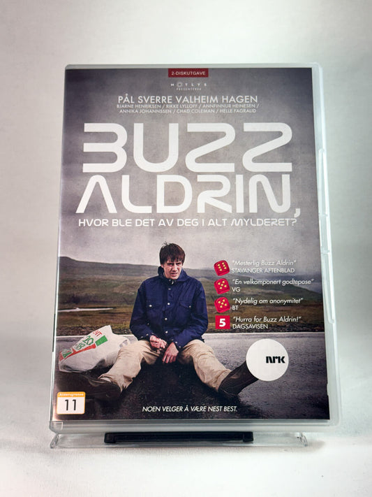 Forside av cover til Buzz Aldrin, hvor ble det av deg i alt mylderet?, brukt DVD hos Brukbar Film