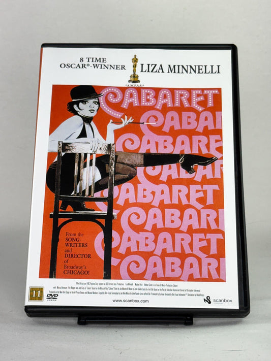 DVD-cover-forside til filmen Cabaret – Brukt DVD fra nettbutikken Brukbar Film
