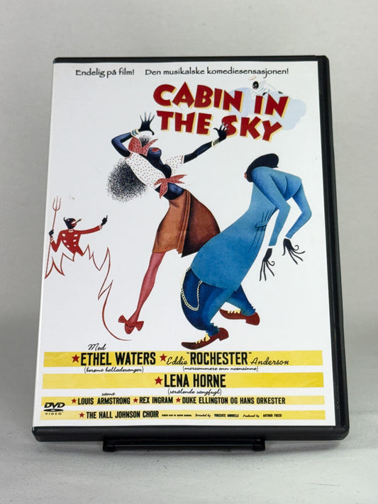 Brukt DVD-musikal Cabin in the Sky – forside av originalt filmcover, kjøp brukte musikaler og komedier på DVD hos Brukbar Film.