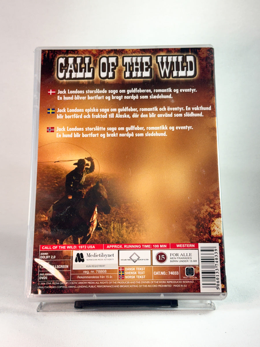 Bakside av cover til Call of the Wild, bruktfilm hos nettbutikken Brukbar Film