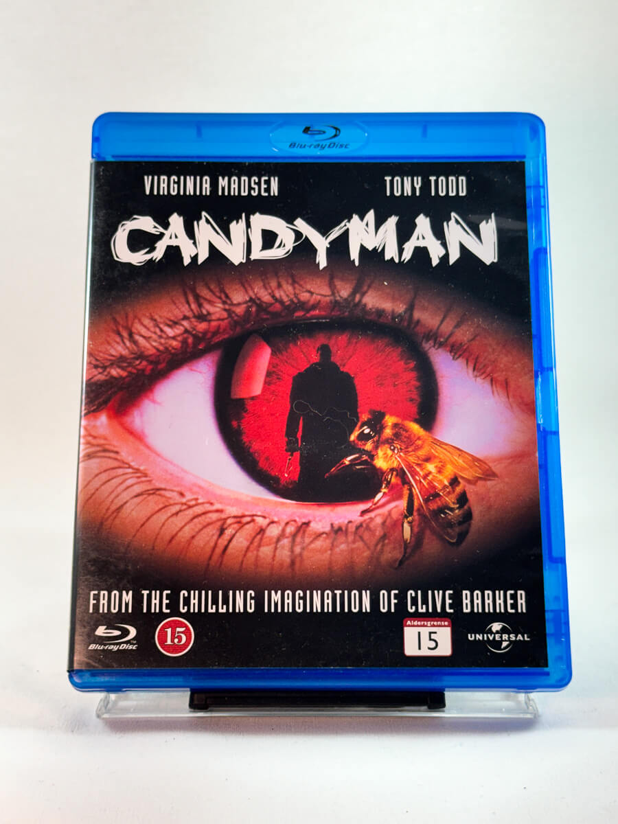 Forside av cover til Candyman, brukt Blu-ray hos Brukbar Film