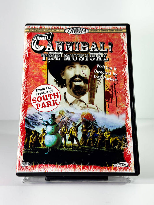 Forside av cover til Cannibal! The Musical på DVD hos Brukbar Film