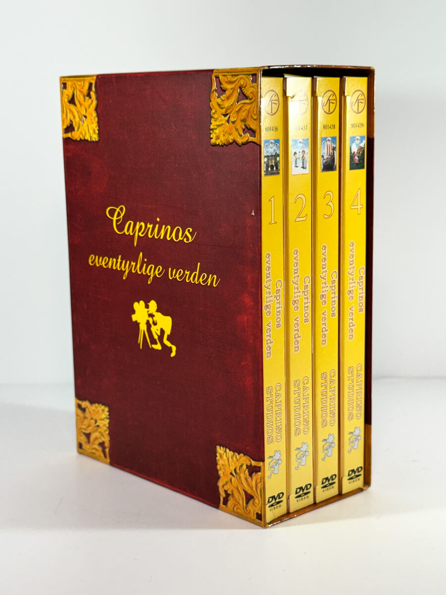 Frontside til samleboksen til Ivo caprinos eventyrlige verden, brukt DVD samleutgave hos Brukbar Film 