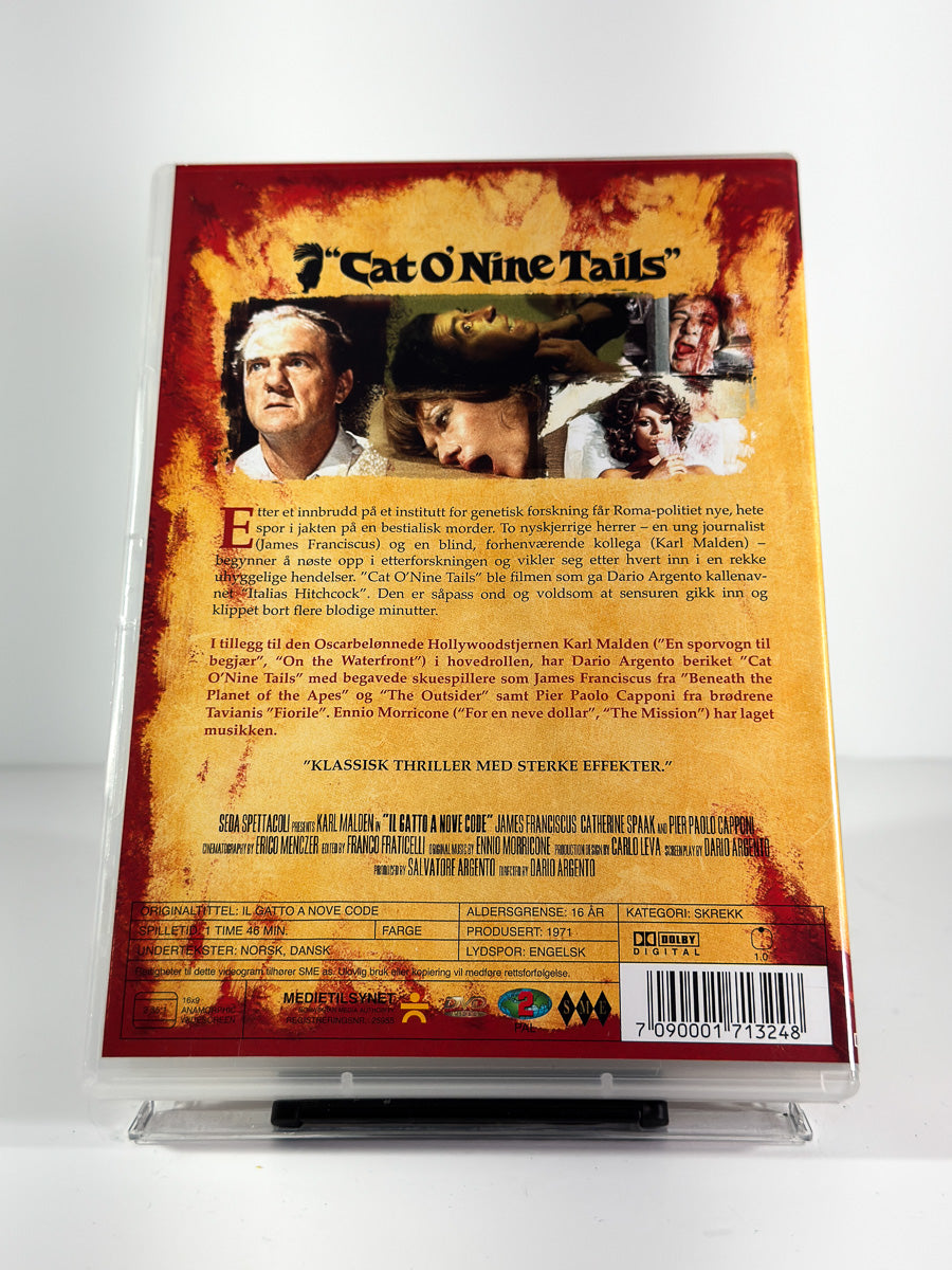 Bakside av cover til Cat O' Nine Tails på DVD