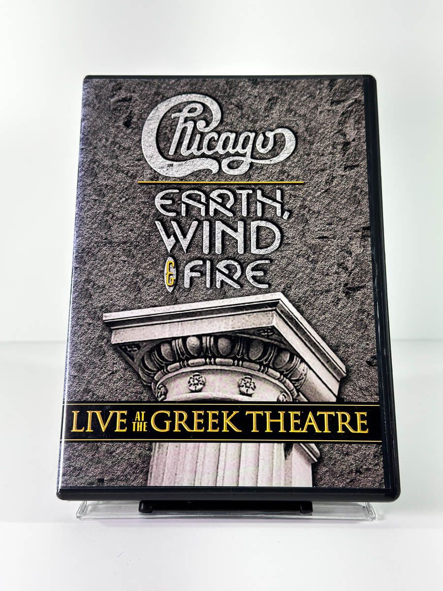 Forside av cover til Chicago: Earth, Wind & Fire – Live at the Greek Theatre, brukt DVD hos Brukbar Film