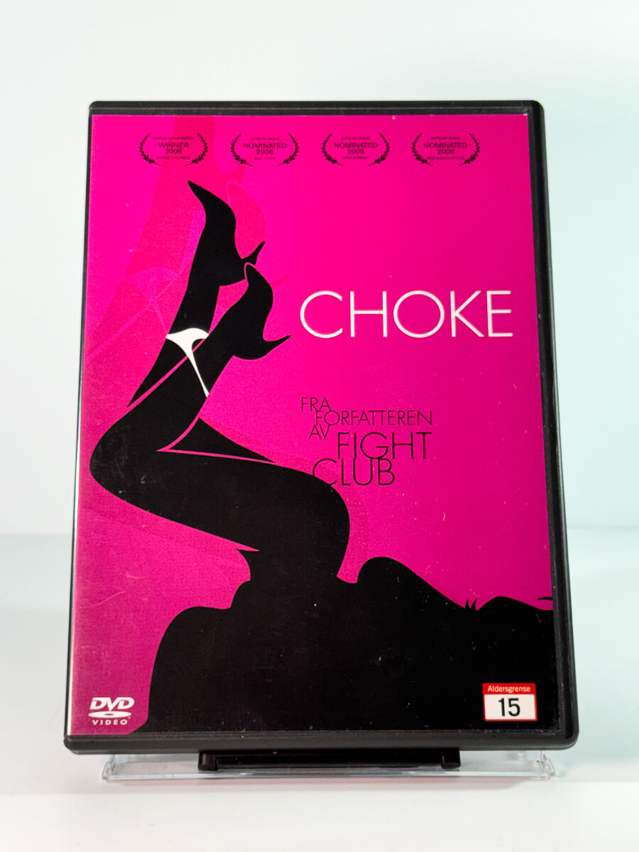Forside av cover til choke, brukt DVD hos Brukbar Film