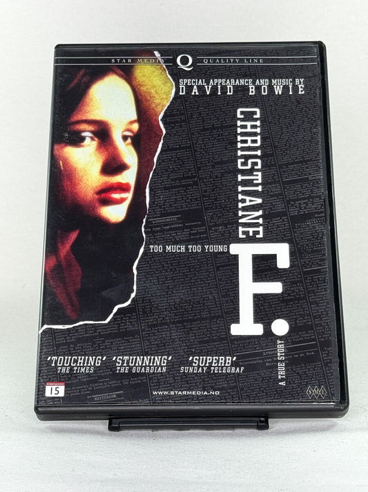 Forside av DVD-cover til Christiane F., bruktfilm på DVD hos Brukbar Film