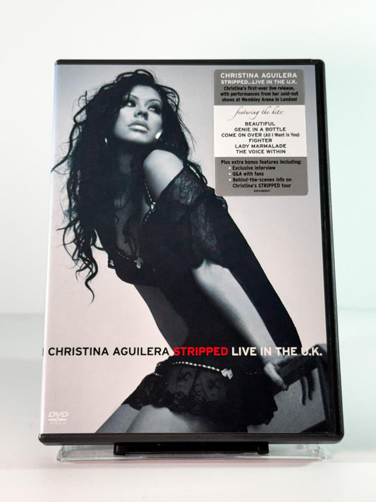 Forside av cover til Christina Aguilera: Stripped – Live In The U.K., brukt DVD hos Brukbar Film