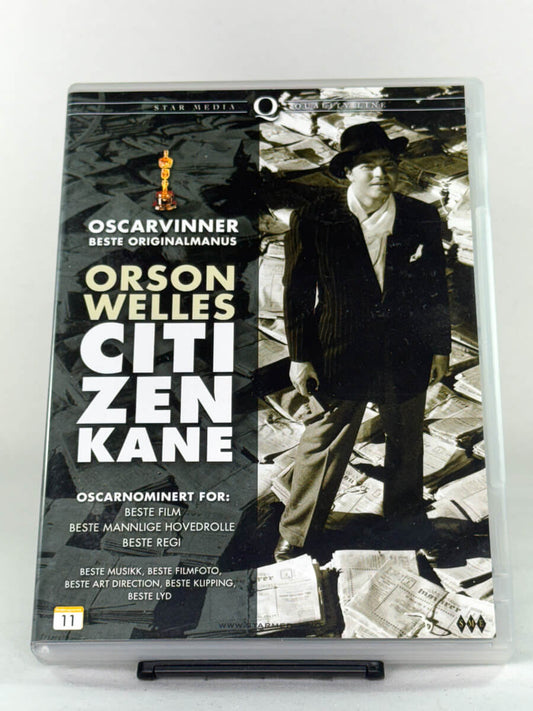 DVD-forside til filmen Citizen Kane
Originalt cover brukt for produktbilde i nettbutikken Brukbar Film