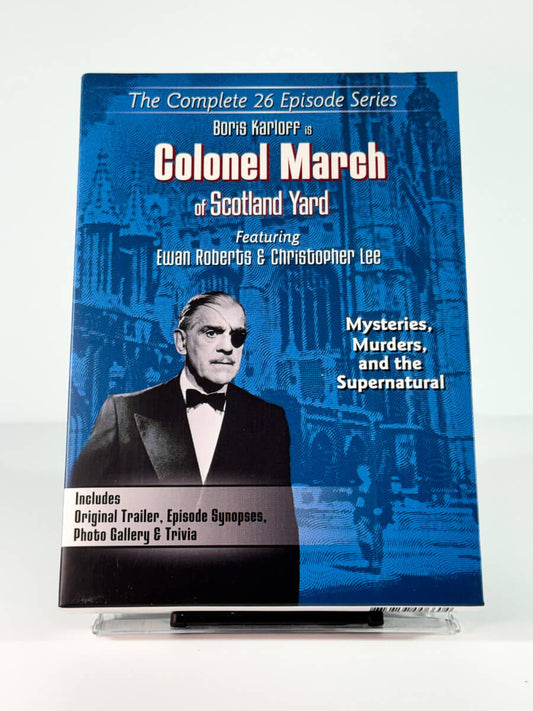 Forside av cover til Colonel March of Scotland Yard, brukt DVD hos Brukbar Film