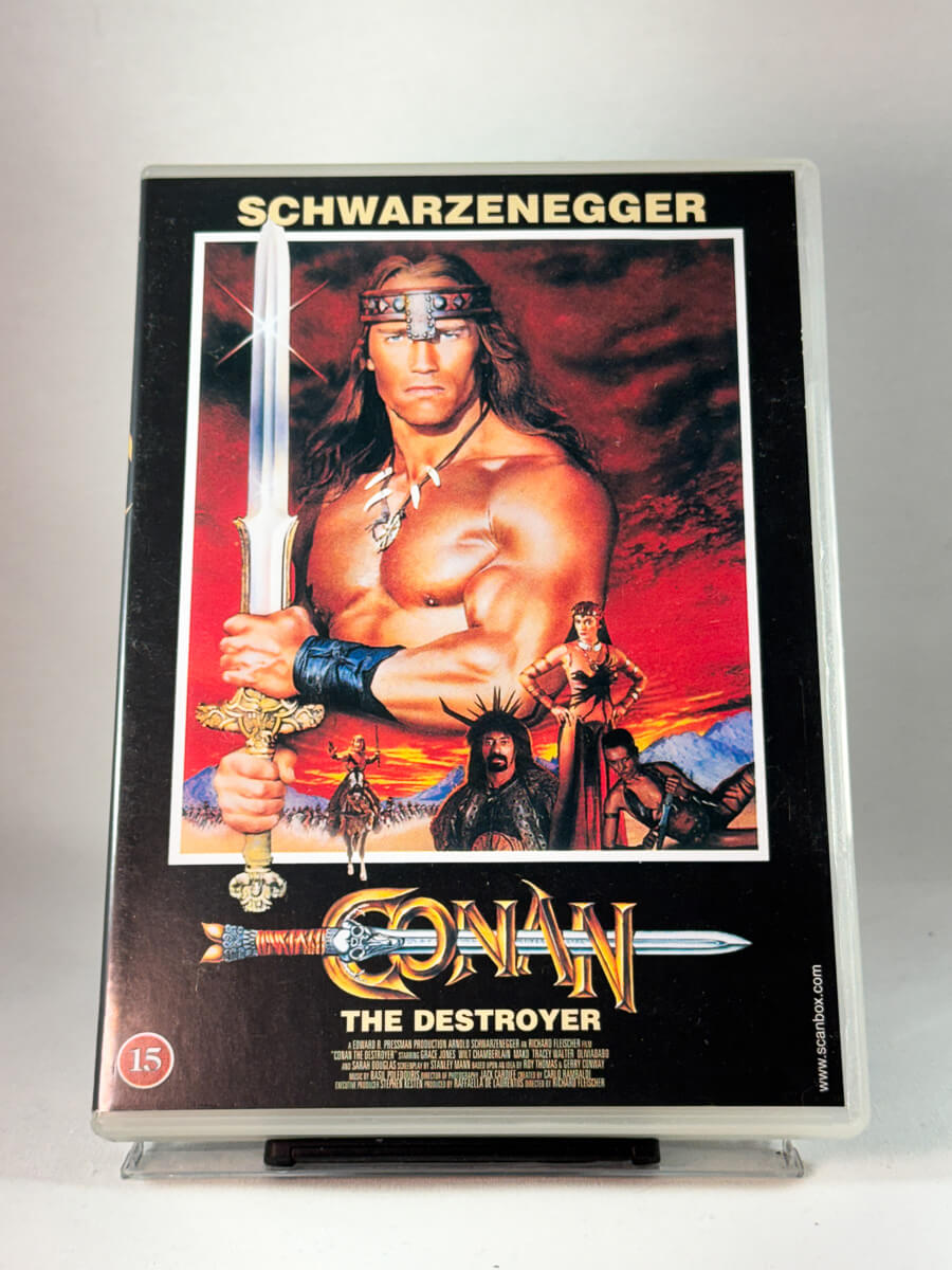 Forside av cover til Conan the Destroyer, bruktfilm på DVD hos Brukbar Film
