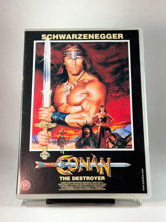 Forside av cover til Conan the Destroyer, bruktfilm på DVD hos Brukbar Film
