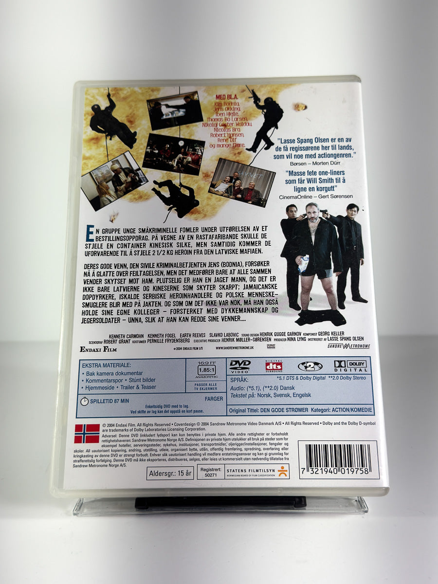 Bakside av cover til Containerkuppet på DVD