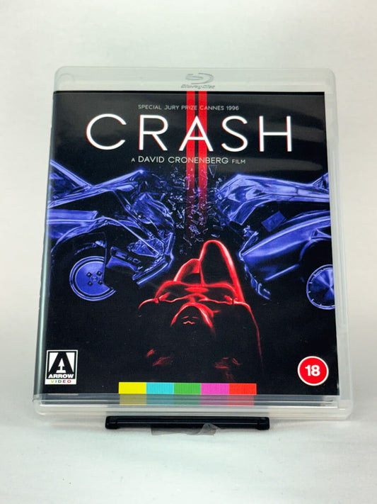 Brukt Blu-ray-film Crash (1996) – forside av filmcover, kjøp originale brukte Blu-ray-filmer innen kultfilm og erotisk drama hos Brukbar Film