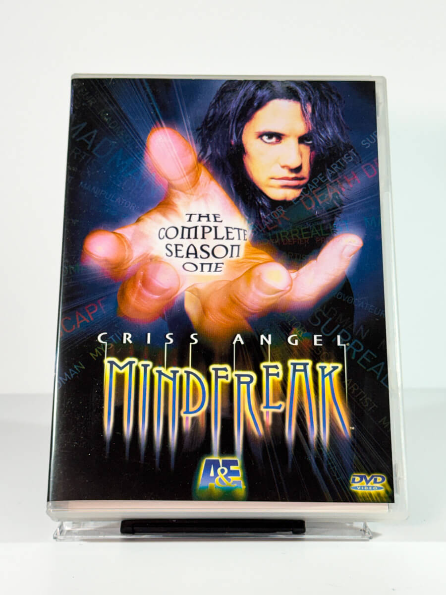 Forside av cover til Criss Angel Mindfreak – The Complete Season One, brukt DVD hos Brukbar Film