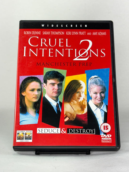 DVD-forside til filmen Cruel Intentions 2
Originalt cover brukt for produktbilde i nettbutikken Brukbar Film