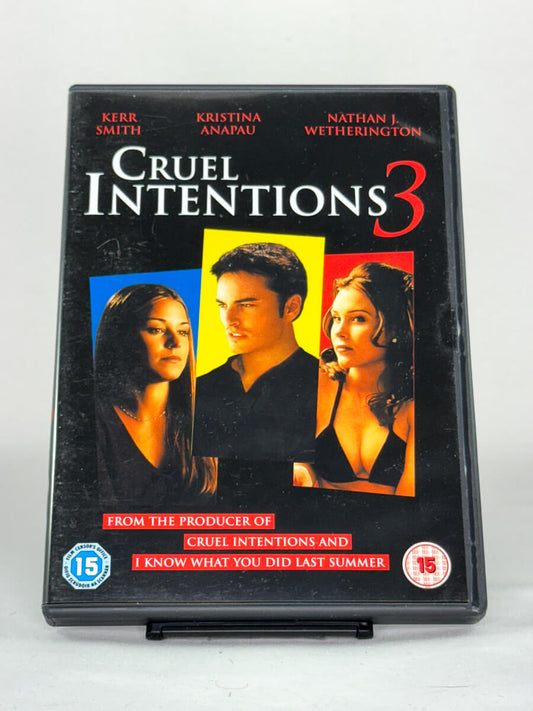 DVD-forside til filmen Cruel Intentions 3
Originalt cover brukt for produktbilde i nettbutikken Brukbar Film