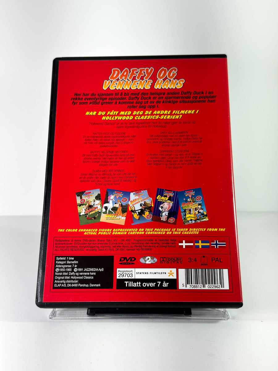 Bakside av cover til Daffy og vennene hans på DVD