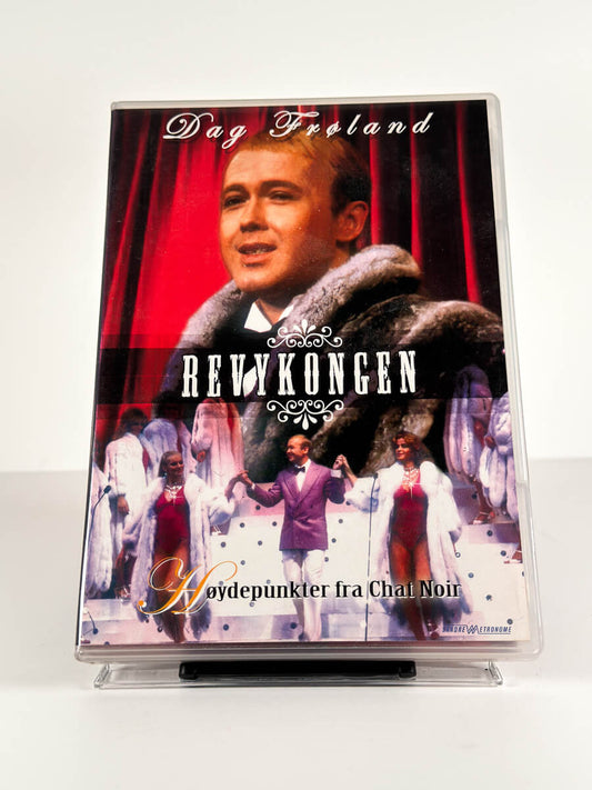 Forside av cover til Dag Frøland – Revykongen: Høydepunkter fra Chat Noir på DVD