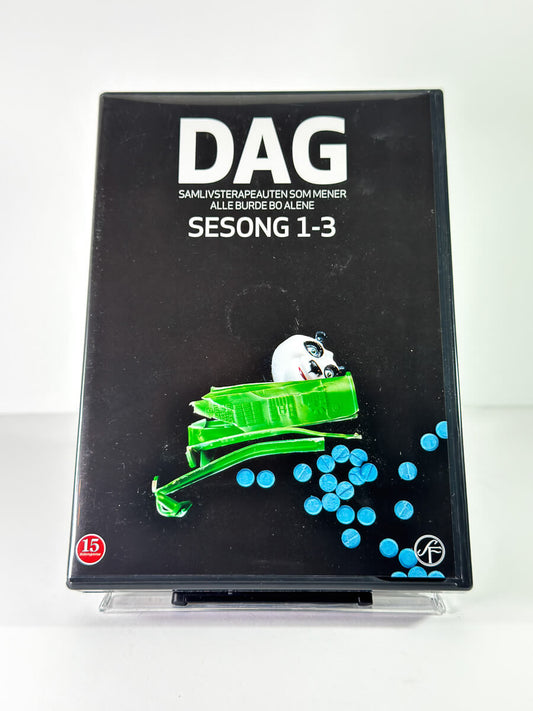Forside av cover til Dag sesong 1-3 på DVD