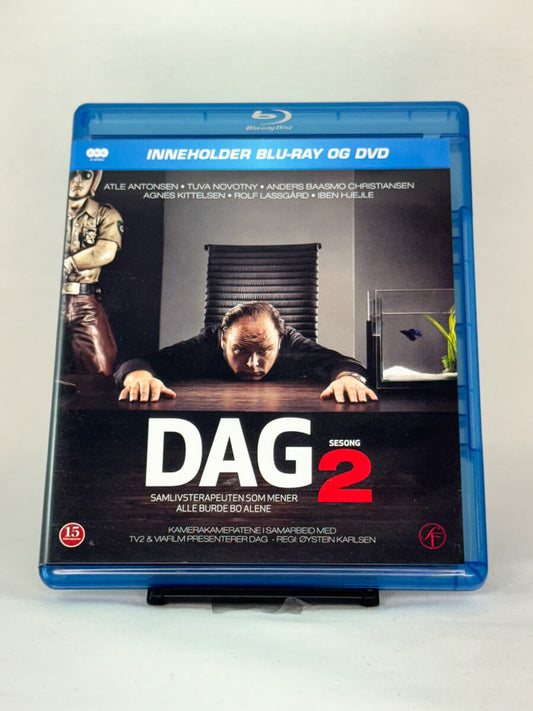 Forside av DVD-cover til Dag – Sesong 2 – norsk dramaserie, brukt forsidecover fra Brukbar Film