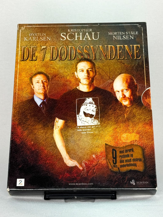 Brukt DVD-film De 7 Dødssyndene – forside av filmcover, kjøp originale brukte DVD-er og Blu-ray-filmer hos Brukbar Film