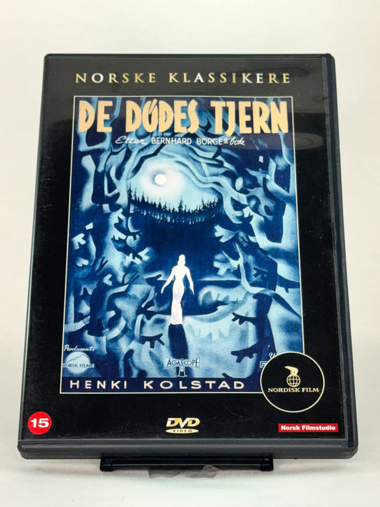 Brukt DVD De dødes tjern – forside av norsk klassiker filmcover, original bruktfilm tilgjengelig hos Brukbar Film