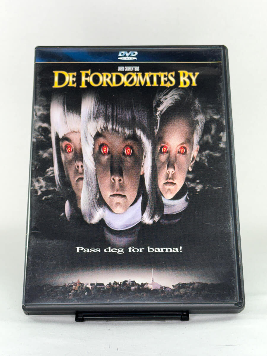 Brukt DVD De fordømtes by – forside av skrekkfilmcover, brukt original DVD tilgjengelig hos Brukbar Film