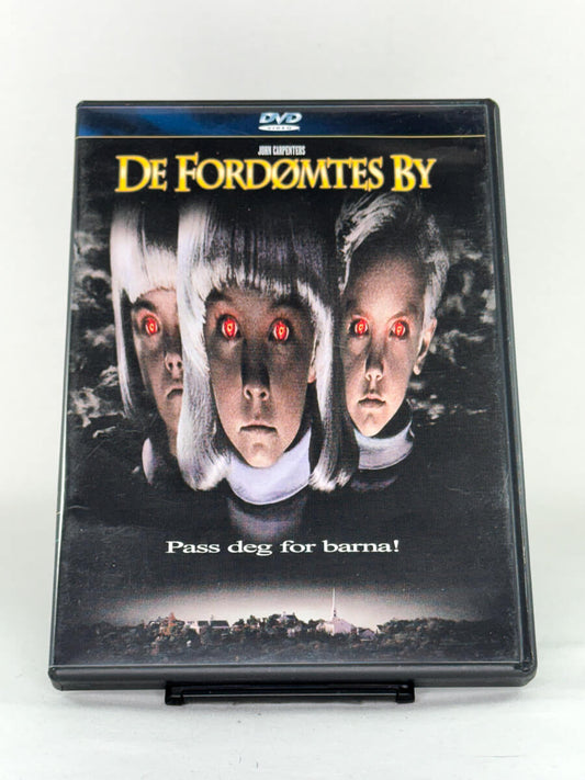 Brukt DVD De fordømtes by – forside av skrekkfilmcover, brukt original DVD tilgjengelig hos Brukbar Film