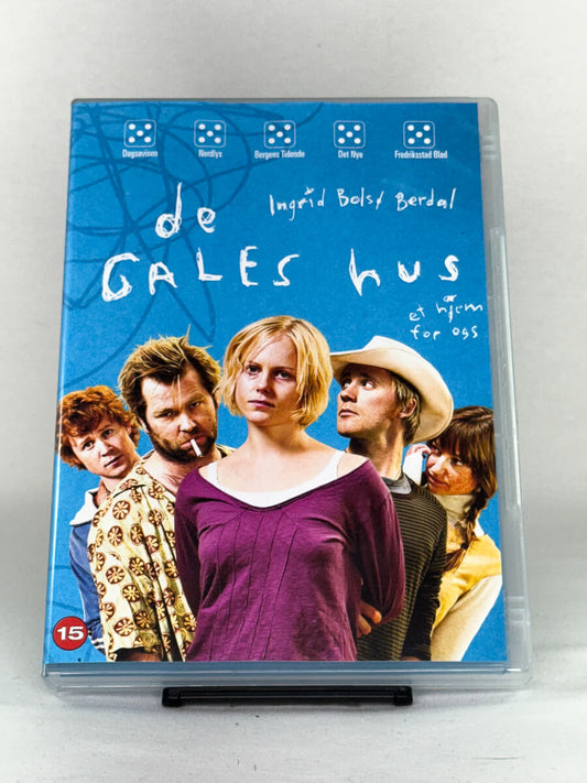 DVD-forside til filmen De gales hus
Originalt cover brukt for produktbilde i nettbutikken Brukbar Film